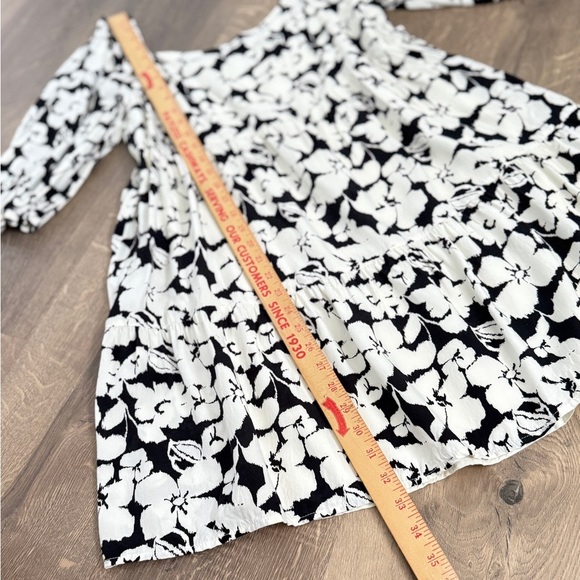 Sanctuary Black and White Puff Sleeve Mini Dress - Picture 9 of 10